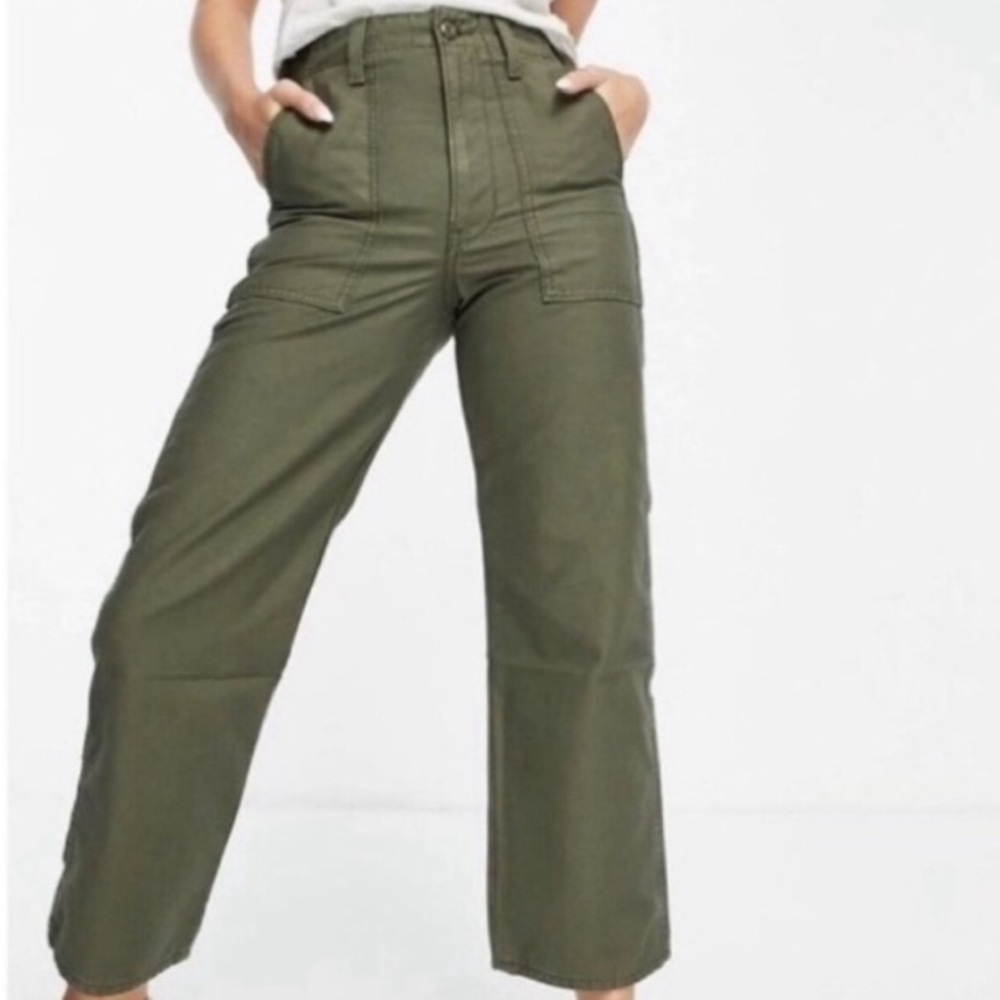 Levi's Olive Night Ribcage High Rise Jeans